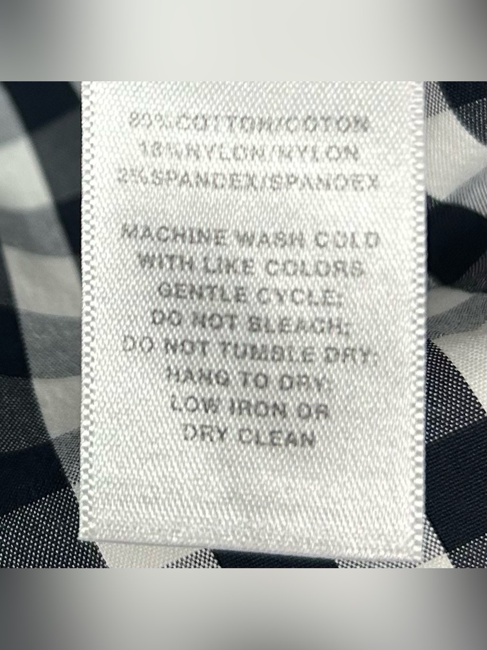 Lafayette 148 Gingham Poplin Shirt Women’s Size L Button Front Plaid Classic - Picture 7 of 7
